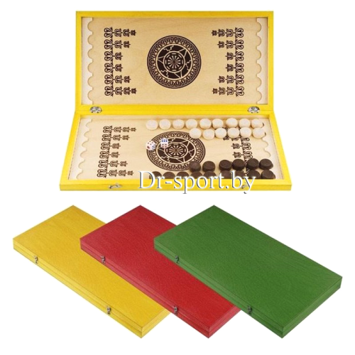 Нарды малые цветные В-4